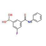 InChI=1/C13H11BFNO3/c15-11-7-9(6-10(8-11)14(18)19)13(17)16-12-4-2-1-3-5-12/h1-8,18-19H,(H,16,17)