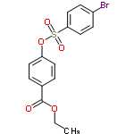 InChI=1/C15H13BrO5S/c1-2-20-15(17)11-3-7-13(8-4-11)21-22(18,19)14-9-5-12(16)6-10-14/h3-10H,2H2,1H3