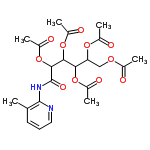 InChI=1/C22H28N2O11/c1-11-8-7-9-23-21(11)24-22(30)20(35-16(6)29)19(34-15(5)28)18(33-14(4)27)17(32-13(3)26)10-31-12(2)25/h7-9,17-20H,10H2,1-6H3,(H,23,24,30)