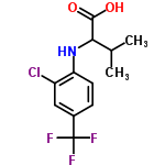 InChI=1/C12H13ClF3NO2/c1-6(2)10(11(18)19)17-9-4-3-7(5-8(9)13)12(14,15)16/h3-6,10,17H,1-2H3,(H,18,19)