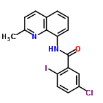 InChI=1/C17H12ClIN2O/c1-10-5-6-11-3-2-4-15(16(11)20-10)21-17(22)13-9-12(18)7-8-14(13)19/h2-9H,1H3,(H,21,22)