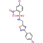 InChI=1/C15H10Cl2N4O5S/c16-10-3-1-9(2-4-10)15-19-14(26-20-15)8-18-27(24,25)13-6-5-11(17)7-12(13)21(22)23/h1-7,18H,8H2