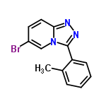 InChI=1/C13H10BrN3/c1-9-4-2-3-5-11(9)13-16-15-12-7-6-10(14)8-17(12)13/h2-8H,1H3