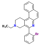 InChI=1/C24H21BrN2/c1-2-27-14-13-18-20(15-27)24(19-9-5-6-10-21(19)25)26-22-12-11-16-7-3-4-8-17(16)23(18)22/h3-12H,2,13-15H2,1H3