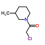 InChI=1/C8H14ClNO/c1-7-3-2-4-10(6-7)8(11)5-9/h7H,2-6H2,1H3