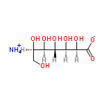 InChI=1/C7H14O8.H3N/c8-1-2(9)3(10)4(11)5(12)6(13)7(14)15;/h2-6,8-13H,1H2,(H,14,15);1H3/t2-,3-,4+,5-,6-;/m1./s1