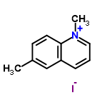 InChI=1/C11H12N.HI/c1-9-5-6-11-10(8-9)4-3-7-12(11)2;/h3-8H,1-2H3;1H/q+1;/p-1