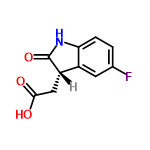 InChI=1/C10H8FNO3/c11-5-1-2-8-6(3-5)7(4-9(13)14)10(15)12-8/h1-3,7H,4H2,(H,12,15)(H,13,14)/t7-/m0/s1