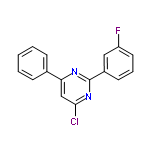 InChI=1/C16H10ClFN2/c17-15-10-14(11-5-2-1-3-6-11)19-16(20-15)12-7-4-8-13(18)9-12/h1-10H