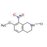 InChI=1/C10H12N2O3.ClH/c1-15-9-3-2-7-4-5-11-6-8(7)10(9)12(13)14;/h2-3,11H,4-6H2,1H3;1H