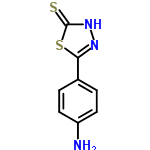 InChI=1/C8H7N3S2/c9-6-3-1-5(2-4-6)7-10-11-8(12)13-7/h1-4H,9H2,(H,11,12)