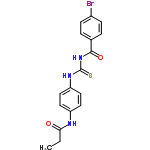 InChI=1/C17H16BrN3O2S/c1-2-15(22)19-13-7-9-14(10-8-13)20-17(24)21-16(23)11-3-5-12(18)6-4-11/h3-10H,2H2,1H3,(H,19,22)(H2,20,21,23,24)