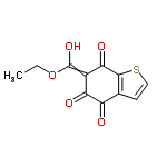 InChI=1/C11H8O5S/c1-2-16-11(15)6-8(13)7(12)5-3-4-17-10(5)9(6)14/h3-4,15H,2H2,1H3