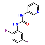 InChI=1/C12H9F2N3O/c13-8-3-4-10(14)11(6-8)17-12(18)16-9-2-1-5-15-7-9/h1-7H,(H2,16,17,18)