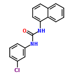 InChI=1/C17H13ClN2O/c18-13-7-4-8-14(11-13)19-17(21)20-16-10-3-6-12-5-1-2-9-15(12)16/h1-11H,(H2,19,20,21)