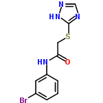 InChI=1/C10H9BrN4OS/c11-7-2-1-3-8(4-7)14-9(16)5-17-10-12-6-13-15-10/h1-4,6H,5H2,(H,14,16)(H,12,13,15)