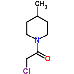 InChI=1/C8H14ClNO/c1-7-2-4-10(5-3-7)8(11)6-9/h7H,2-6H2,1H3