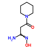 InChI=1/C8H15N3O2/c9-7(10-13)6-8(12)11-4-2-1-3-5-11/h13H,1-6H2,(H2,9,10)