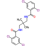 InChI=1/C19H18Cl4N2O2/c1-19(2,9-24-17(26)13-7-11(20)3-5-15(13)22)10-25-18(27)14-8-12(21)4-6-16(14)23/h3-8H,9-10H2,1-2H3,(H,24,26)(H,25,27)