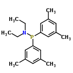 InChI=1/C20H28NP/c1-7-21(8-2)22(19-11-15(3)9-16(4)12-19)20-13-17(5)10-18(6)14-20/h9-14H,7-8H2,1-6H3