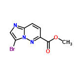 InChI=1/C8H6BrN3O2/c1-14-8(13)5-2-3-7-10-4-6(9)12(7)11-5/h2-4H,1H3