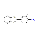 InChI=1/C13H9IN2S/c14-9-7-8(5-6-10(9)15)13-16-11-3-1-2-4-12(11)17-13/h1-7H,15H2