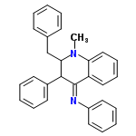 InChI=1/C29H26N2/c1-31-26-20-12-11-19-25(26)29(30-24-17-9-4-10-18-24)28(23-15-7-3-8-16-23)27(31)21-22-13-5-2-6-14-22/h2-20,27-28H,21H2,1H3/b30-29+