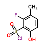 InChI=1/C7H6ClFO3S/c1-4-2-3-5(10)7(6(4)9)13(8,11)12/h2-3,10H,1H3