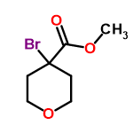 InChI=1/C7H11BrO3/c1-10-6(9)7(8)2-4-11-5-3-7/h2-5H2,1H3