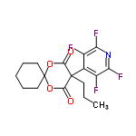 InChI=1/C17H17F4NO4/c1-2-6-17(9-10(18)12(20)22-13(21)11(9)19)14(23)25-16(26-15(17)24)7-4-3-5-8-16/h2-8H2,1H3