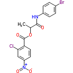 InChI=1/C16H12BrClN2O5/c1-9(15(21)19-11-4-2-10(17)3-5-11)25-16(22)13-7-6-12(20(23)24)8-14(13)18/h2-9H,1H3,(H,19,21)