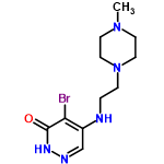 InChI=1/C11H18BrN5O/c1-16-4-6-17(7-5-16)3-2-13-9-8-14-15-11(18)10(9)12/h8H,2-7H2,1H3,(H2,13,15,18)