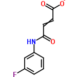 InChI=1/C10H8FNO3/c11-7-2-1-3-8(6-7)12-9(13)4-5-10(14)15/h1-6H,(H,12,13)(H,14,15)/p-1