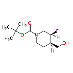 InChI=1/C11H20FNO3/c1-11(2,3)16-10(15)13-5-4-8(7-14)9(12)6-13/h8-9,14H,4-7H2,1-3H3/t8-,9-/m1/s1