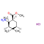 InChI=1/C12H21NO2.ClH/c1-11(2)7-5-8(10(14)15-4)12(3,13)9(11)6-7;/h7-9H,5-6,13H2,1-4H3;1H/t7-,8+,9?,12-;/m0./s1