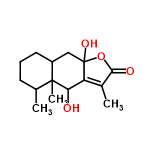 InChI=1/C15H22O4/c1-8-5-4-6-10-7-15(18)11(9(2)13(17)19-15)12(16)14(8,10)3/h8,10,12,16,18H,4-7H2,1-3H3