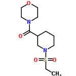 InChI=1/C12H22N2O4S/c1-2-19(16,17)14-5-3-4-11(10-14)12(15)13-6-8-18-9-7-13/h11H,2-10H2,1H3