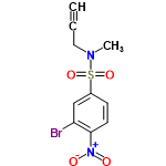 InChI=1/C10H9BrN2O4S/c1-3-6-12(2)18(16,17)8-4-5-10(13(14)15)9(11)7-8/h1,4-5,7H,6H2,2H3