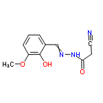 InChI=1/C11H11N3O3/c1-17-9-4-2-3-8(11(9)16)7-13-14-10(15)5-6-12/h2-4,7,16H,5H2,1H3,(H,14,15)