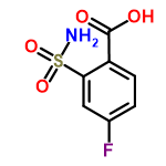 InChI=1/C7H6FNO4S/c8-4-1-2-5(7(10)11)6(3-4)14(9,12)13/h1-3H,(H,10,11)(H2,9,12,13)