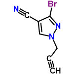 InChI=1/C7H4BrN3/c1-2-3-11-5-6(4-9)7(8)10-11/h1,5H,3H2