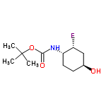 InChI=1/C11H20FNO3/c1-11(2,3)16-10(15)13-9-5-4-7(14)6-8(9)12/h7-9,14H,4-6H2,1-3H3,(H,13,15)/t7-,8+,9-/m0/s1