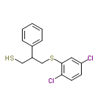 InChI=1/C15H14Cl2S2/c16-13-6-7-14(17)15(8-13)19-10-12(9-18)11-4-2-1-3-5-11/h1-8,12,18H,9-10H2