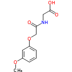 InChI=1/C11H13NO5/c1-16-8-3-2-4-9(5-8)17-7-10(13)12-6-11(14)15/h2-5H,6-7H2,1H3,(H,12,13)(H,14,15)