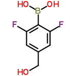 InChI=1/C7H7BF2O3/c9-5-1-4(3-11)2-6(10)7(5)8(12)13/h1-2,11-13H,3H2