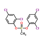 InChI=1/C13H9Cl4O3P/c1-21(18,19-12-4-2-8(14)6-10(12)16)20-13-5-3-9(15)7-11(13)17/h2-7H,1H3