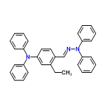 InChI=1/C33H29N3/c1-2-27-25-33(35(29-15-7-3-8-16-29)30-17-9-4-10-18-30)24-23-28(27)26-34-36(31-19-11-5-12-20-31)32-21-13-6-14-22-32/h3-26H,2H2,1H3/b34-26+