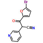 InChI=1/C12H7BrN2O2/c13-11-4-3-10(17-11)12(16)9(6-14)8-2-1-5-15-7-8/h1-5,7,9H