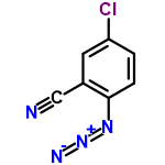 InChI=1/C7H3ClN4/c8-6-1-2-7(11-12-10)5(3-6)4-9/h1-3H