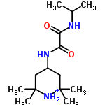 InChI=1/C14H27N3O2/c1-9(2)15-11(18)12(19)16-10-7-13(3,4)17-14(5,6)8-10/h9-10,17H,7-8H2,1-6H3,(H,15,18)(H,16,19)/p+1